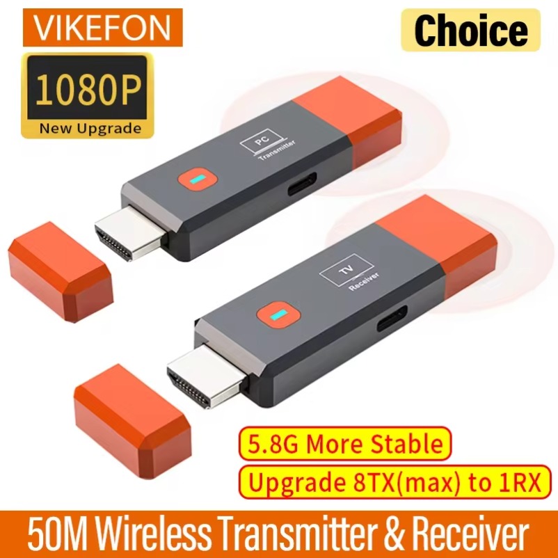 Laptop Accessories Computer - محول فيديو لاسلكي متوافق مع HDMI