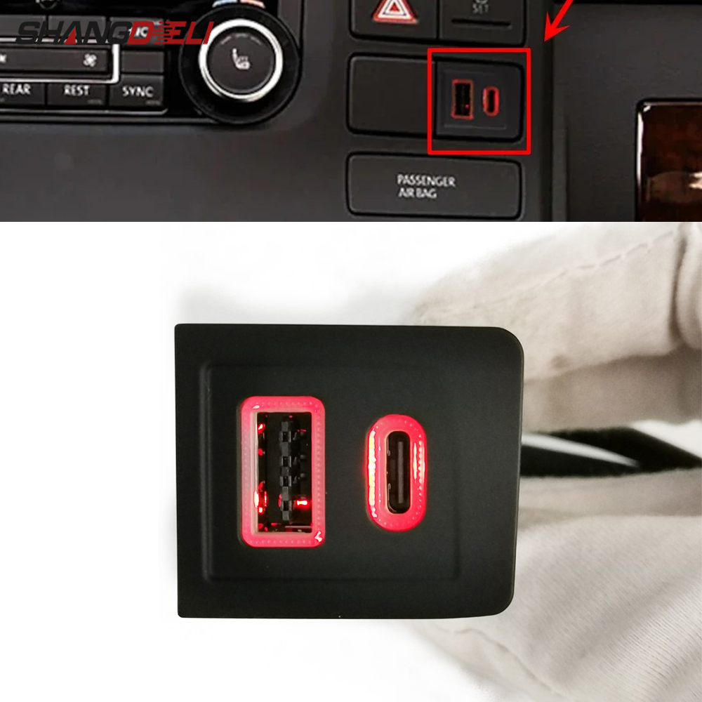 Usb C Power Adapter - 12 فولت/24 فولت سيارة المزدوج مقبس