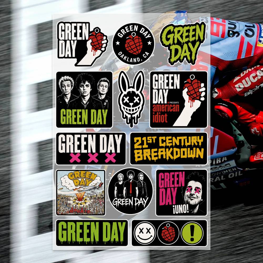 Laptop Accessories Wallpaper - ملصقات G-Green Day للدراجات النارية والسيارات،