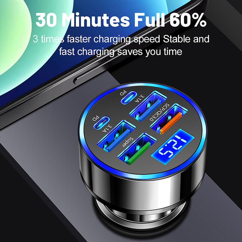 شاحن سيارة بقوة 100 واط، مزود  - مراجعة Usb C Power Adapter وسعره