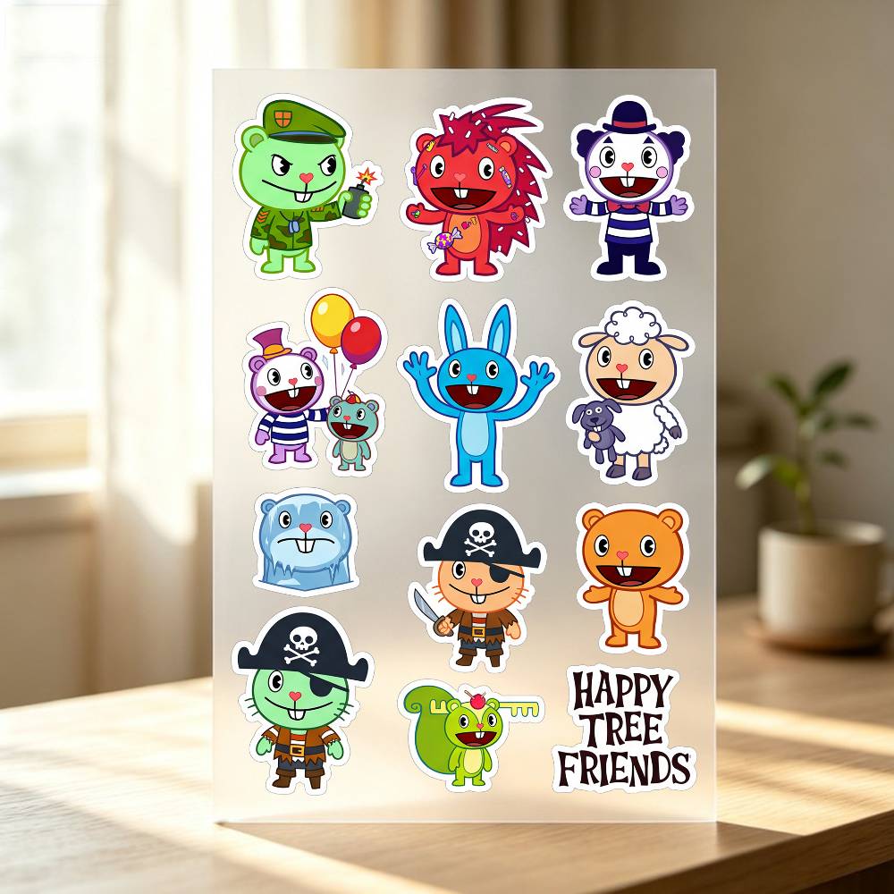 ملصقات Happy T-ree F-rien-ds ل - مراجعة Laptop Accessories Wallpaper وسعره