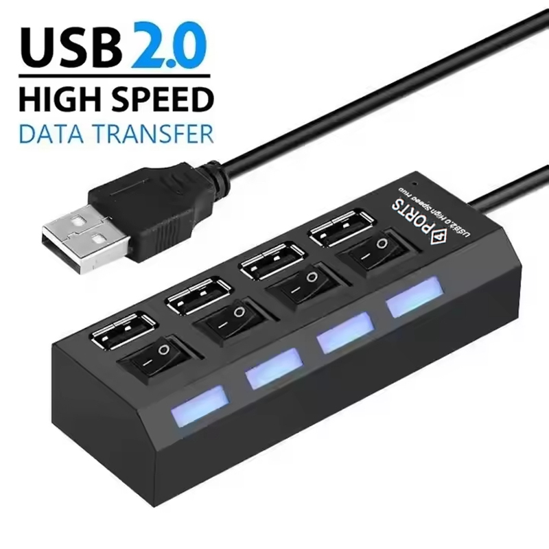 موزع USB 2.0 بأربعة منافذ مع م - مراجعة Laptop Accessories Computer وسعره