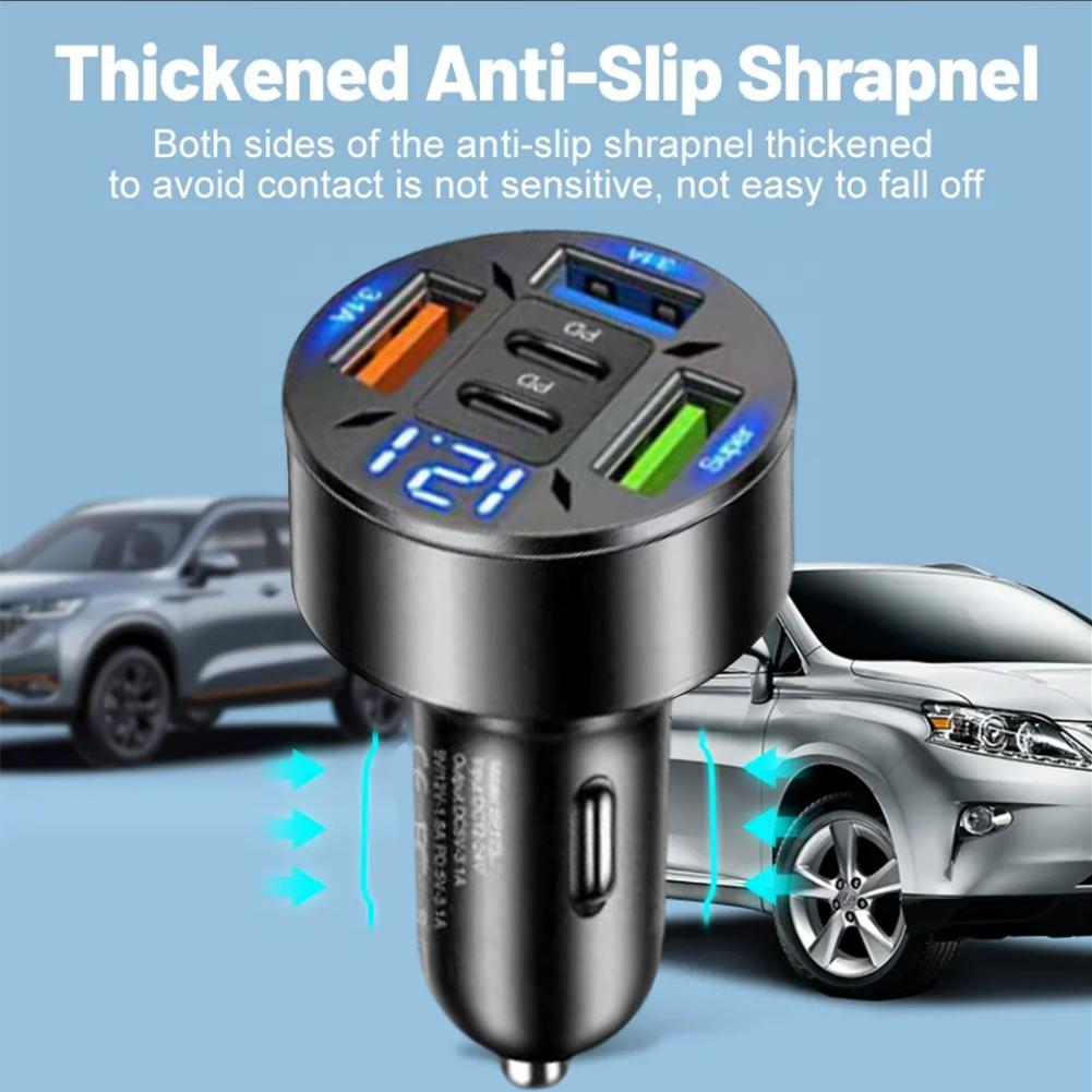 شاحن سيارة بـ 5 منافذ لهواتف آ - مراجعة Usb C Power Adapter وسعره