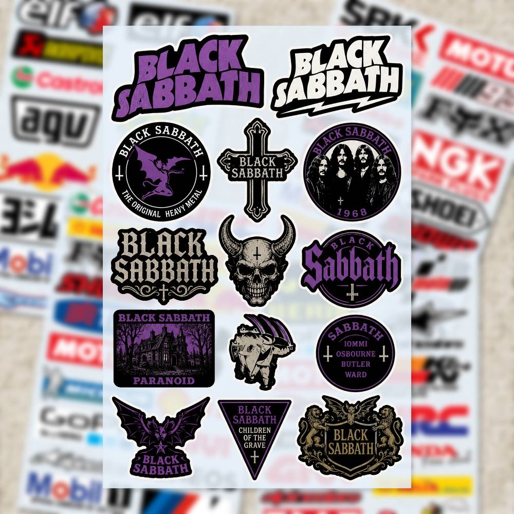 ملصقات B-LACK S-ABBATH للدراجا - مراجعة Laptop Accessories Wallpaper وسعره