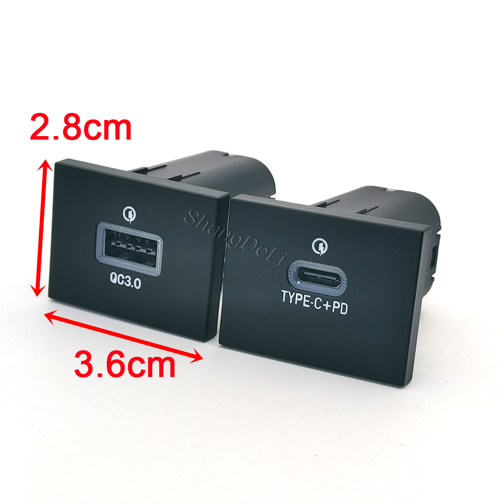 1 قطعة صالح لفورد فوكس 2004-20 - مراجعة Usb C Power Adapter وسعره