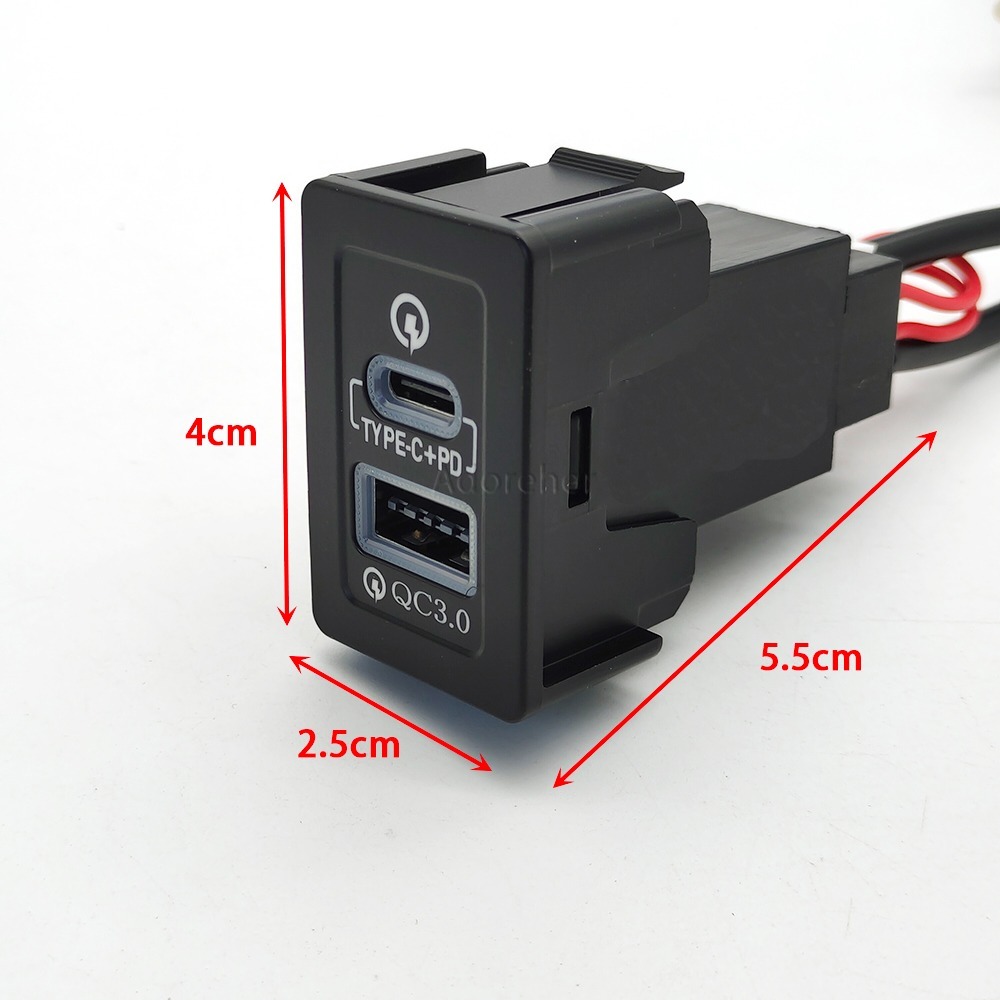 شاحن سريع للسيارة من نوع TYPE- - مراجعة Usb C Power Adapter وسعره