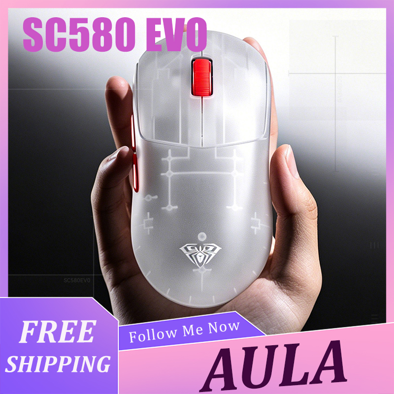 ماوس AULA SC580 EVO خفيف الوزن - مراجعة Laptop Accessories Computer وسعره