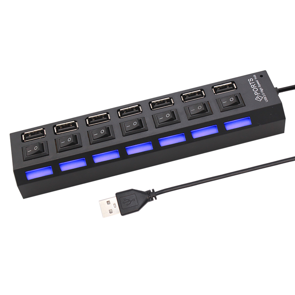 موزع USB 2.0 بـ 7 منافذ لأجهزة - مراجعة Laptop Accessories Computer وسعره