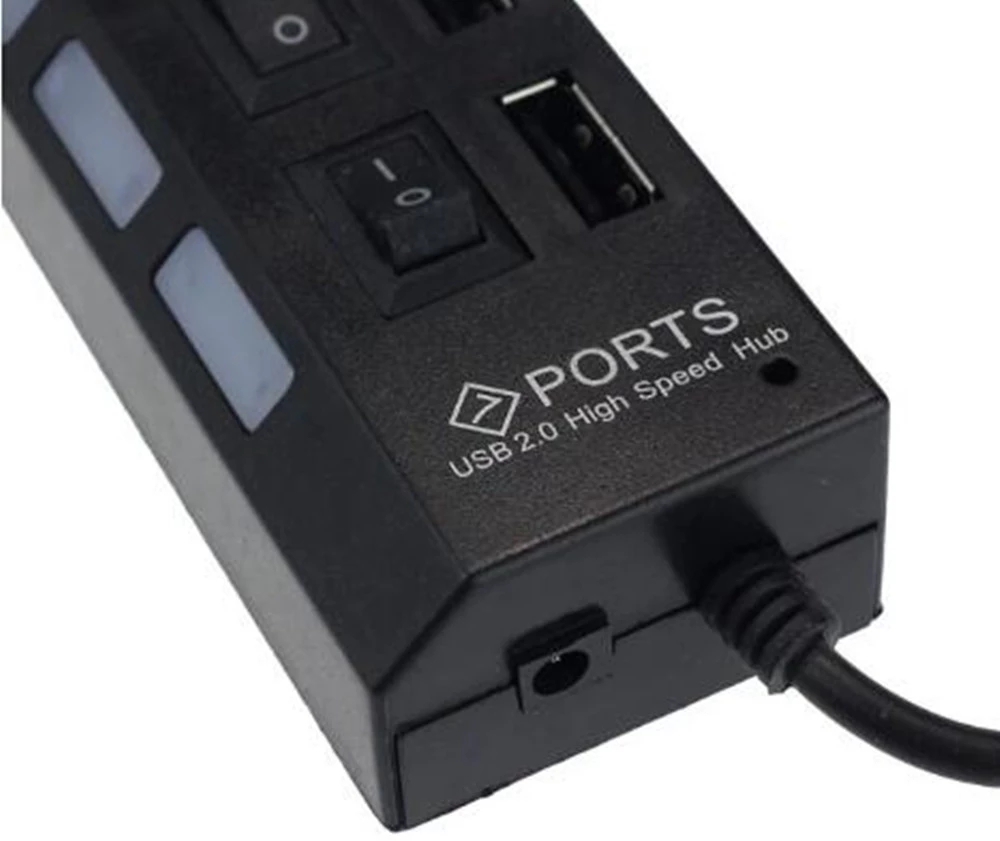 موزع USB 2.0 بـ 7 منافذ لأجهزة - مراجعة Laptop Accessories Computer وسعره