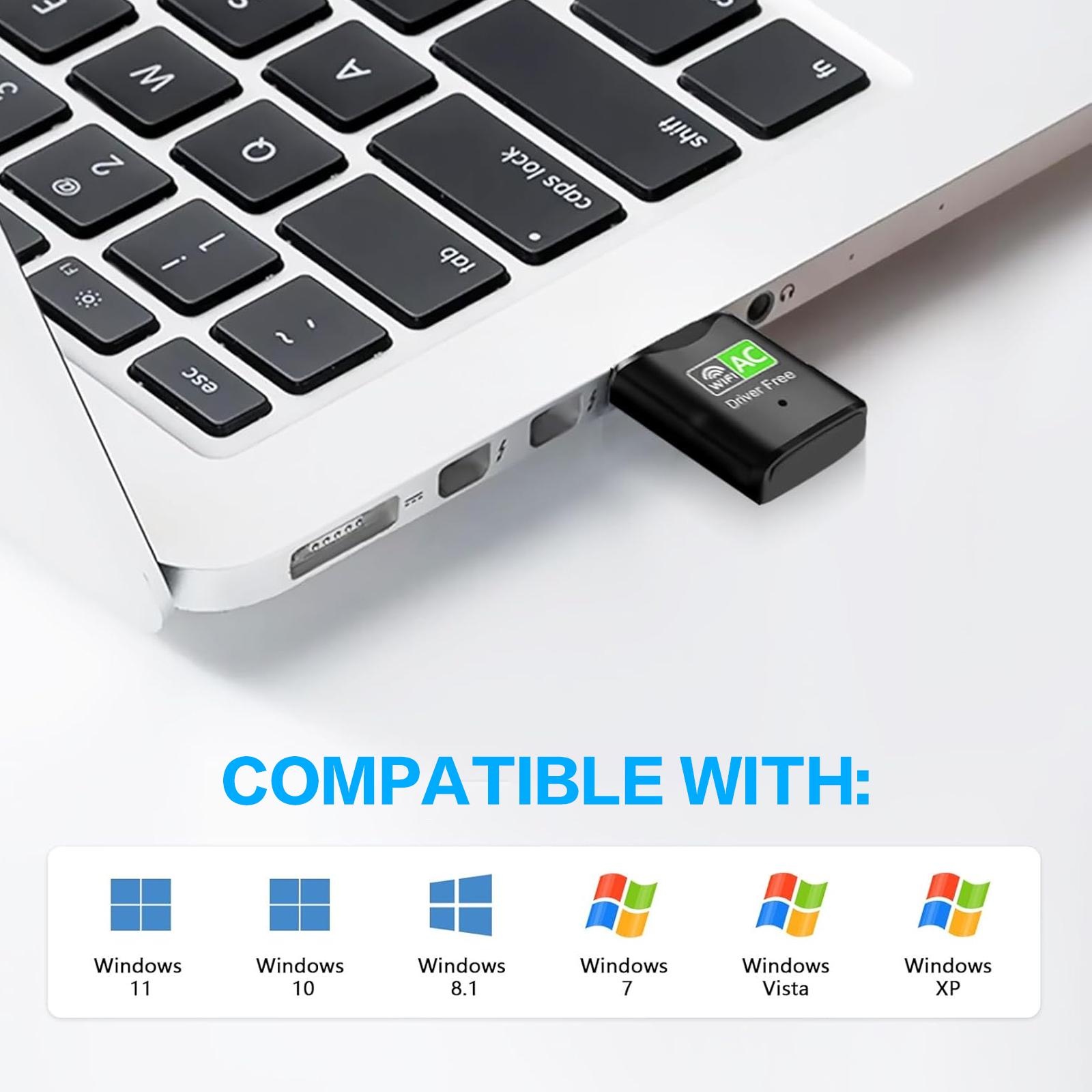 محول واي فاي USB AC600، ثنائي  - مراجعة Laptop Accessories Computer وسعره